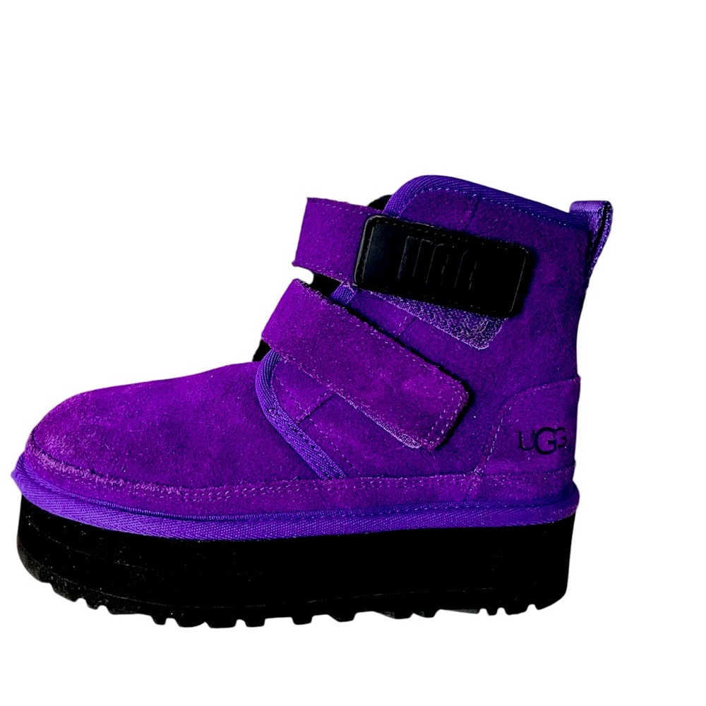 Kids Purple Ugg stack Boots